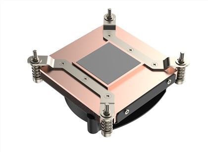 LGA1700 کے لیے کولنگ فین 1U سرور CPU کولر کے ساتھ کاپر اسکائیوڈ فن ہیٹ سنک