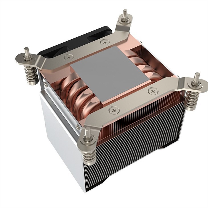 Aluminum Zipper Fin Radiator With Heat Pipes